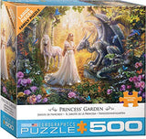 Bundle of 2 |Eurographics Princess' Garden by Jan Patrik 500-Piece Puzzle + Smart Puzzle Glue Sheets