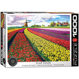 Bundle of 2 |Tulip Field - Netherlands 1000-Piece Puzzle + Smart Puzzle Glue Sheets