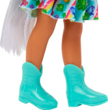 Barbie Unicorn-Inspired Chelsea Doll with Green Hair, Unicorn Toys, Horn Headband and Detachable Tail