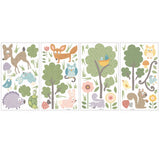 RoomMates RMK1398SCS Woodland Animals Peel and Stick Wall Decals , Black