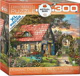 Bundle of 2 |Eurographics The Country Shed by Dominic Davison 300-Piece Puzzle + Smart Puzzle Glue Sheets