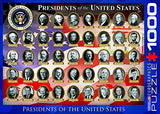 Bundle of 2 |EuroGraphics US Presidents Box 1000-Piece Puzzle + Smart Puzzle Glue Sheets