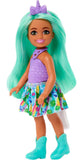 Barbie Unicorn-Inspired Chelsea Doll with Green Hair, Unicorn Toys, Horn Headband and Detachable Tail