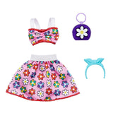 Barbie Fashion Pack - Flower Outfit & Two Accessories - Fit Most Barbie Dolls