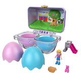 PoIIy Pocket Mystery Surprise Egg Carton - Purple Birthday Party Bounce House Theme, Purple, Blue, Green