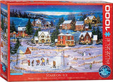 Bundle of 2 |Stars on The Ice by Patricia Bourque 1000-Piece Puzzle + Smart Puzzle Glue Sheets