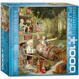 Bundle of 2 |EuroGraphics The Barnstormers Jigsaw Puzzle (1000-Piece) + Smart Puzzle Glue Sheets