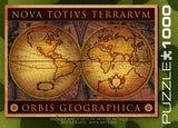 Bundle of 2 |EuroGraphics Map of The Ancient World 1000-Piece Puzzle + Smart Puzzle Glue Sheets