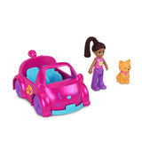 Polly Pocket Kitten Car Play Set for Girls Ages 4 and Up