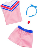 Bundle of 2 |Barbie Fashion Pack [Shirt with Sporty Sleeves, Fashionable Shorts, Flower Outfit & Two Accessories]