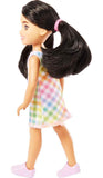 Barbie Chelsea Doll, Small Doll Wearing Removable Plaid Dress and Shoes with Black Hair & Brown Eyes