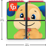 Fisher-Price Laugh & Learn Baby Learning Toy Puppy's Activity Cube with Lights Music & Fine Motor Activities for Ages 9+ Months, Small
