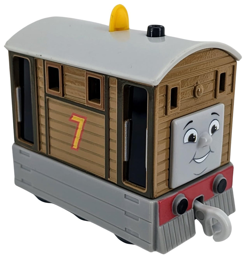 Thomas & Friends Toby Metal Diecast, All Engines Go, Fisher-Price Push-Along Toy Train for Preschool Kids Ages 3+, HTN28