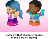 Little People Barbie Toddler Toys Wellness Figure Pack, 2 Characters for Pretend Play Ages 18+ Months