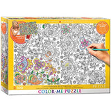 Bundle of 2 |EuroGraphics Hidden Butterflies Color Me Puzzle (300-Piece) + Smart Puzzle Glue Sheets