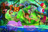 Bundle of 2 |EuroGraphics 35-Piece Classicic Fairy Tales The Jungle Book Puzzle + Smart Puzzle Glue Sheets