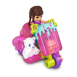 MATTEL Polly with Bear and Scooter Polly Pocket Doll and Vehicle