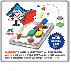 MightyMind PlayTray +Tile Magnets & Full Set of 32 Design Tiles