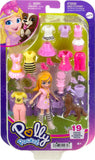 Polly Pocket Travel Toy with 3-Inch Doll and 18 Accessories, Puppy and Flower-Themed Fashion Pack