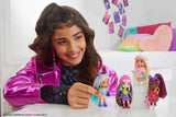 Barbie Doll, Barbie Extra Mini Minis Brunette Doll with Visor and Lightning Bolt Dress, Kids Toys, Clothes and Accessories