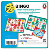 PlayMonster Take N Play Anywhere Bingo - Magnetic Pieces in Magnetic Travel Friendly Tin for Fun on the Go- For Ages 4+