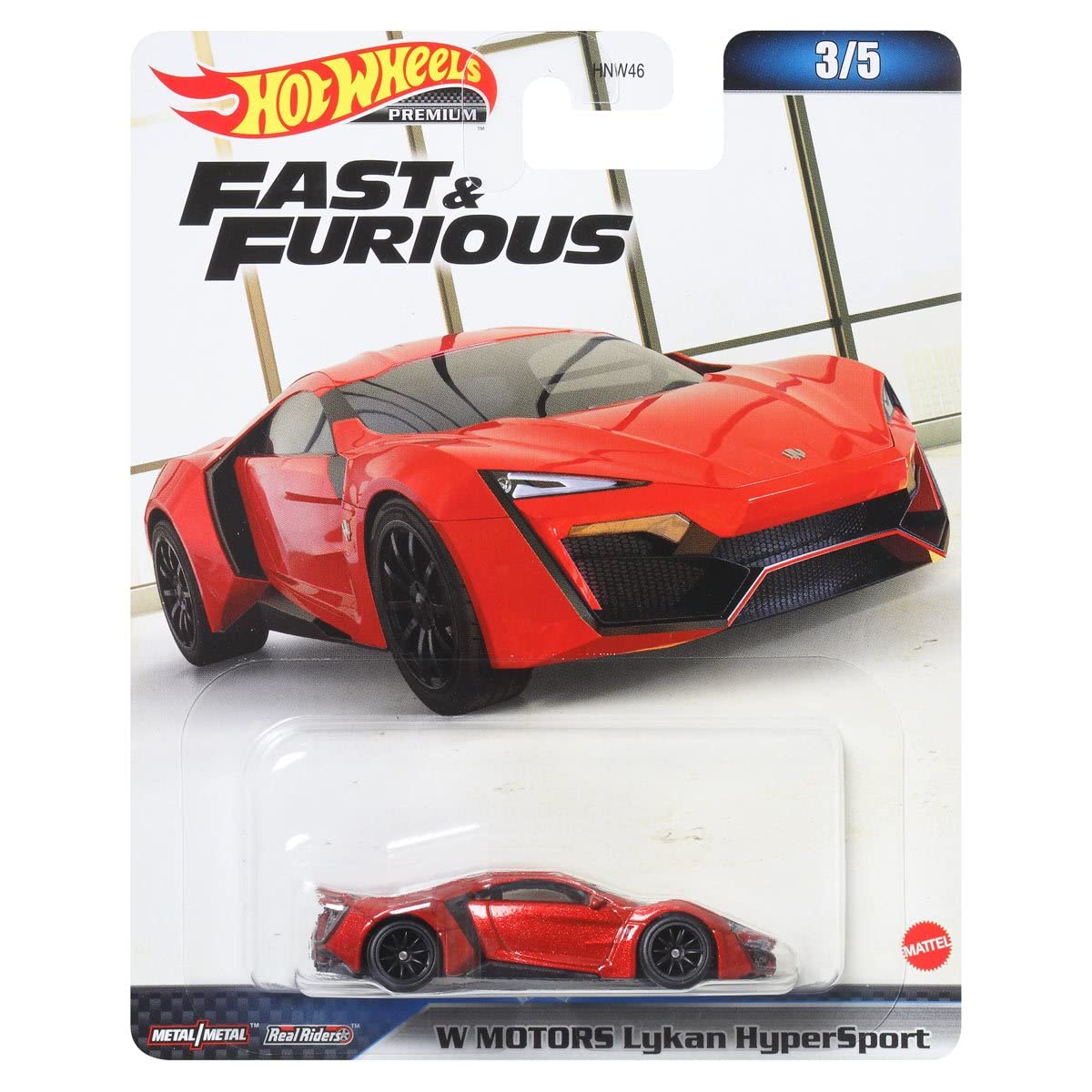 Hot Wheels Fast and Furious 1:64 W Motors Lykan HyperSport [Ages 3 and Up]