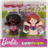 Fisher-Price Little People Barbie Toddler Toys Swimming Figure Pack,2 Characters for Pretend Play Ages 18+ Months