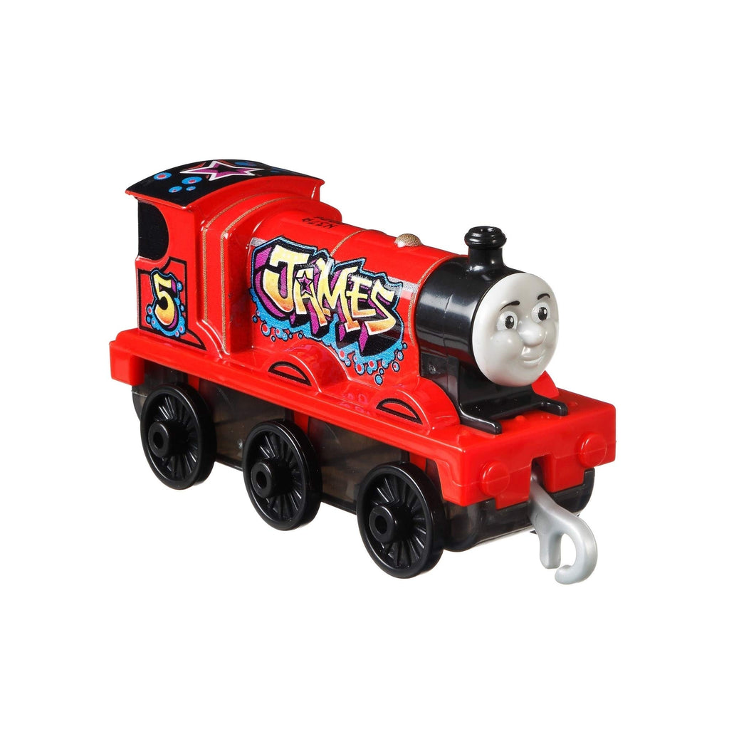 Thomas & Friends Graffiti James Push-Along Train Engine for Preschool Kids Ages 3 Years and Up