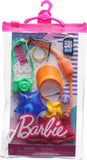 Bundle of 2 |Barbie Fashion Pack [Accessories for Doll Amusement Park & Swimsuit & Flamingo with Beach Accessories]