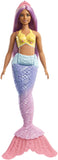 Barbie Dreamtopia Mermaid Doll, Approx. 12-Inch, Rainbow Tail, Purple Hair, for 3 to 7 Year Olds