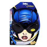 Sunstaches DC Comics Cat Woman Sunglasses, Party Favors, UV400,Black