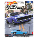 Bundle of 2 |Hot Wheels Fast and Furious 1:64 - (1969 Chevy Camaro & Dodge Charger SRT Hellcat Widebody)