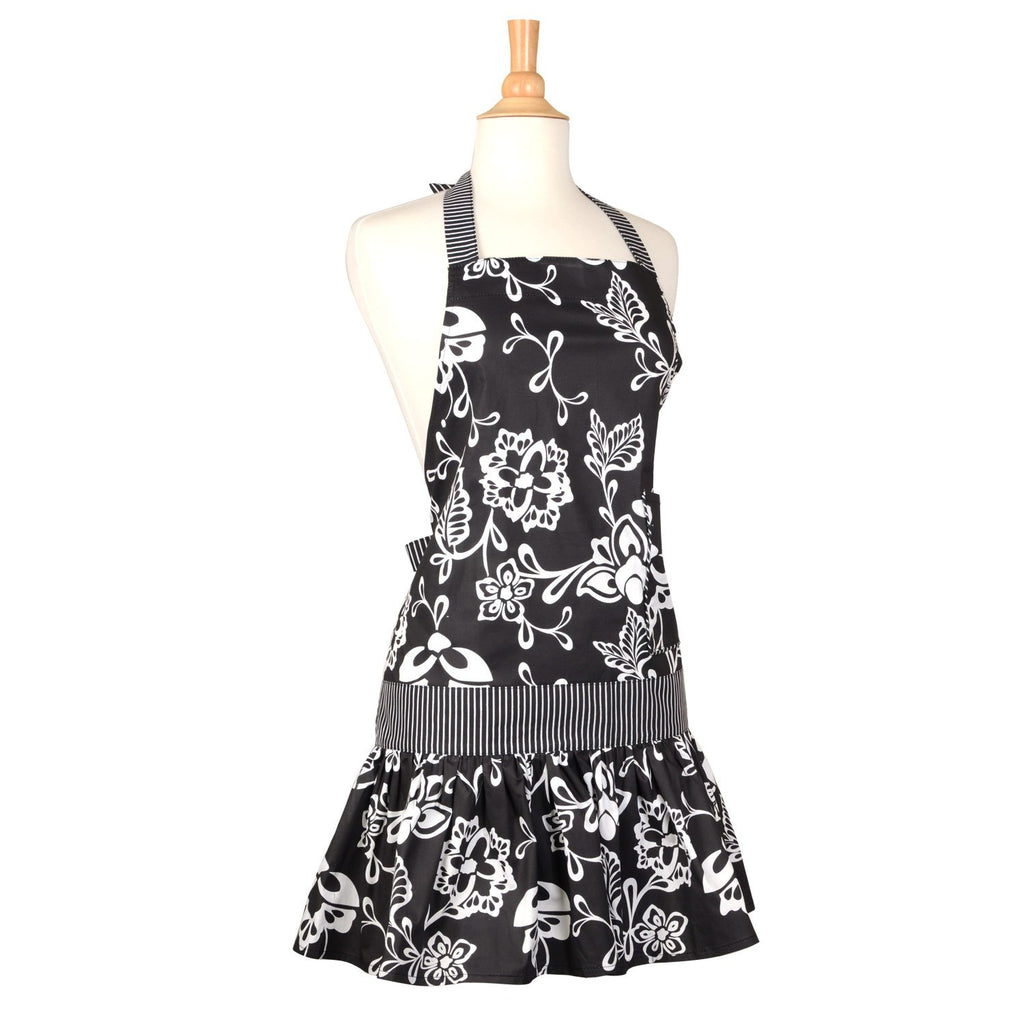 Flirty Aprons Women's Sadie Sassy Black Apron