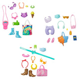 Bundle of 2 |Barbie Fashion Pack [Western Pack With 11 Storytelling Pieces & Swimsuit & Flamingo with Beach Accessories]