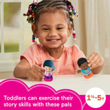 Little People Barbie Toddler Toys Wellness Figure Pack, 2 Characters for Pretend Play Ages 18+ Months