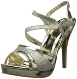 Night Moves By Allure Women's Jilly Platform Sandal,Gold,5.5 M US