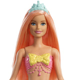 Barbie Dreamtopia Mermaid Doll, approx. 12-inch, Rainbow Tail, Coral Hair, for 3 to 7 Year Olds