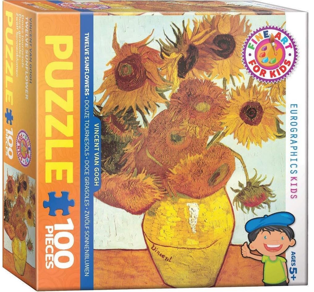 EuroGraphics Twelve Sunflowers by Vincent Van Gogh 100-Piece Puzzle