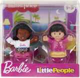 Fisher-Price Little People Barbie Toddler Toys Sleepover Figure Pack,2 Characters for Pretend Play Ages 18+ Months