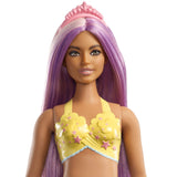 Barbie Dreamtopia Mermaid Doll, Approx. 12-Inch, Rainbow Tail, Purple Hair, for 3 to 7 Year Olds