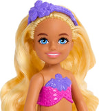 Barbie Mermaid Chelsea Doll with Wavy Blond Hair and Ombre Tail, Mermaid Toys, Headband Accessory