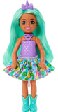 Barbie Unicorn-Inspired Chelsea Doll with Green Hair, Unicorn Toys, Horn Headband and Detachable Tail