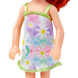 Barbie Chelsea Doll, Small Doll Wearing Removable Floral Dress and Shoes with Red Hair & Blue Eyes