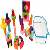 VIAHART Non-Toxic 50 Piece EVA Big Foam Building Blocks Stacking Blocks Soft Sponge with Carry Tote