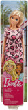 Barbie Doll, Blonde, Wearing Pink Heart-Print Dress and Platform Sneakers, for 3 to 7 Year Olds