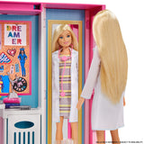 Barbie Dream Closet Playset with 30+ Clothes and Accessories Including 5 Outfits, Plus Mirror, Desk and Rotating Rack