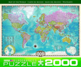 EuroGraphics Map of The World Puzzle (2000-Piece) (8220-0557)