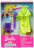 Barbie Club Chelsea Accessory Pack, Rainy Day-Themed Clothing and Accessories for Small Dolls, 4 Pieces for 3 to 7 Year Olds Include Raincoat, Umbrella and Puppy