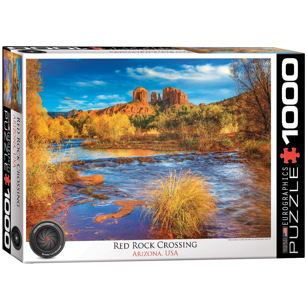 EuroGraphics Red Rock Crossing, AZ 1000-Piece Puzzle, Blue