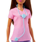 Barbie Professional Doctor Fashion Doll with Pink Top & Purple Pants, White Shoes & Stethoscope Accessory